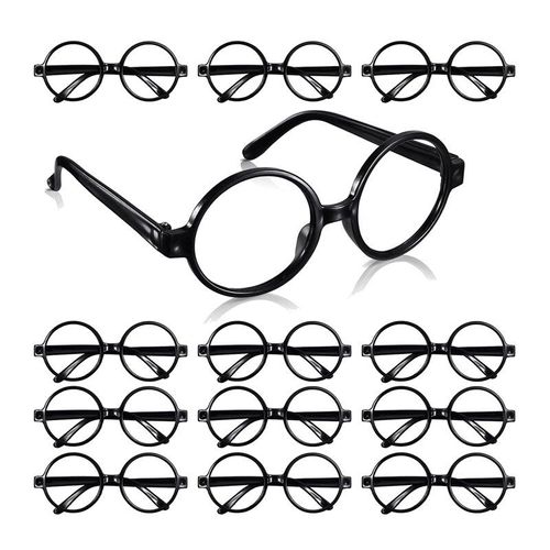 Lunettes De Magicien À Monture Ronde, 12 Paquets De Lunettes De Fête À Bords Arrondis-Excellent Accessoire Pour Costume De Magicien