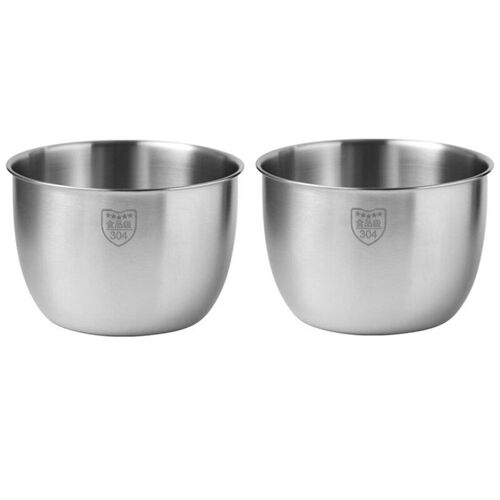 Bol Mélangeur En Acier Inoxydable 304, 3600ml, 2 Pièces, Design Profond, Cuisson Des Gâteaux, Pain, Salade, Mélangeur De Cuisine