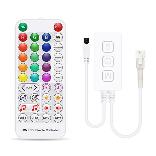 Contrôleur De Musique Led Wifi Sp511e Pour Ws2812b Ws2811, Pixels Adressables, Bande Rgb Led, Commande Vocale Intelligente