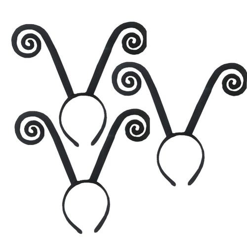 Bandeau Avec Antenne Coccinelle Pour Adulte, Couvre-Chef, Costume D'halloween, Insecte, Fourmis, Alien, Noir, Coiffure De Fête