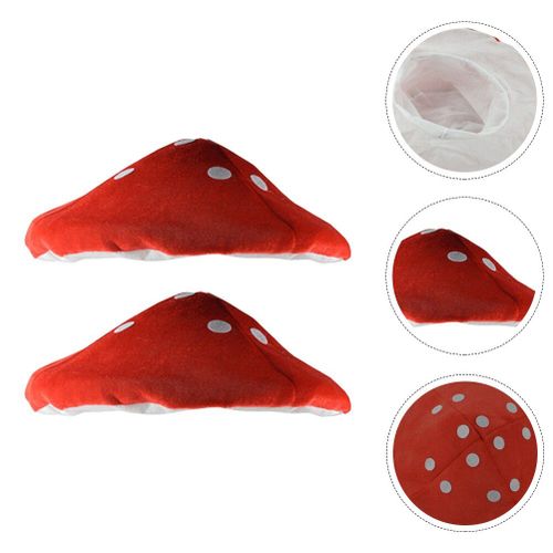 Costume De Fête Cosplay Pour Enfants, Chapeau En Forme De Champignon, Couvre-Chef En Peluche, Décor Béret Rouge, Casquette Large, Kawaii, Animal
