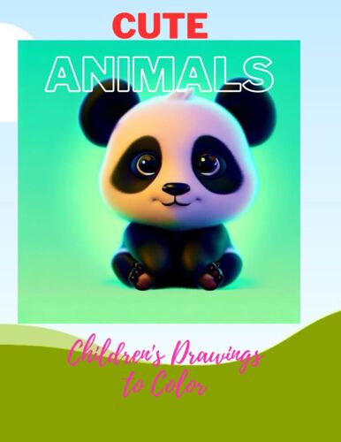 Cute Animals: Children's Drawings To Color
