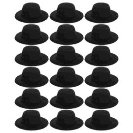 Chapeaux Mini Chapeau Dollformal Miniature Diyblack Artisanat Petite Artisanat Casquettes De Fête Décoration Petit Magicien Poupées Accessoires Ornements