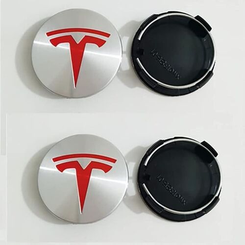 4pcs Cache-Moyeux Pour Tesla Model 3 S X Y 2015-2021,Centre Roue Cache Moyeu With Logo Voiture