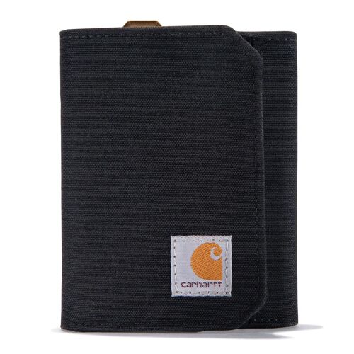 Carhartt Nylon Duck Trifold Portefeuille, noir pour Hommes