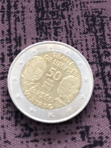 Pièce De 2 Euros Traité De L'elysee 50 Ans 2013
