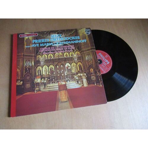 Choeurs Russes De La Cathédrale Saint Alexandre Nevsky Paris Eugène Evetz - Seize Prières Orthodoxes Avec L'ave Maria - Philips Lp 1979