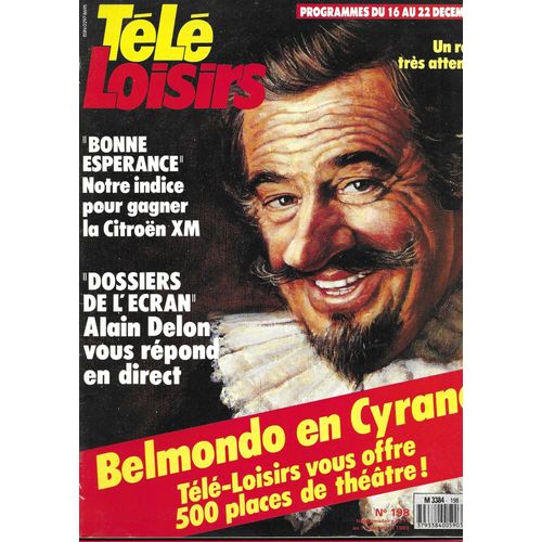 Tele Loisirs N° 198 Decembre 1989 Belmondo Luanshya Greer La Compagnie Creole Groucho Et Chico Jack Lord Chris Rea Delon Adjani Clint Eastwood James Caan Hugues Quester