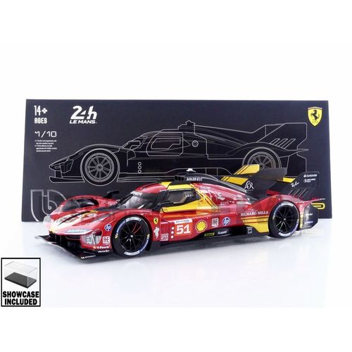 Bburago 1/18 - Ferrari 499p 3.0l Turbo V6 - 3rd 24h Le Mans 2024 16314/Bv-Bburago