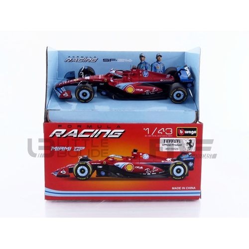 Bburago 1/43 - Ferrari Sf-24 - Miami Gp 2024 (C. Leclerc) 36844-Lecmiami-Bburago