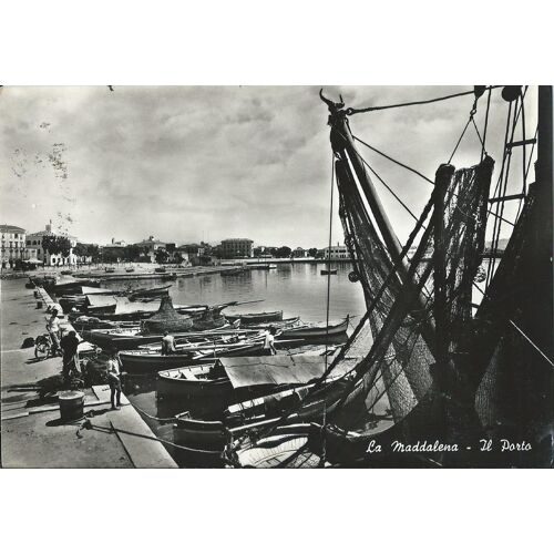 Italie, Belle Carte Postale Ancienne, La Maddalena, Le Port.