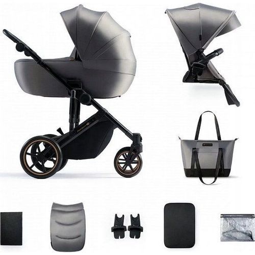 Poussette Kinderkraft Prime 2 + Nacelle - Shadow Grey