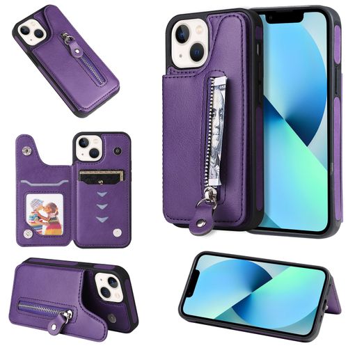 Coque Iphone 13 Mini,Etui Pour Iphone 13 Mini,Coque En Cuir Pour Iphone 13 Mini,Convient A Etui La Iphone 13 Mini,Violet
