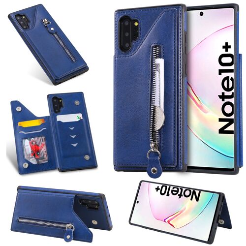 Coque Samsung Galaxy Note 10 Plus,Etui pour Samsung Galaxy Note 10 Plus,Coque en cuir pour Samsung Galaxy Note 10 Plus,Convient a etui la Samsung Galaxy Note 10 Plus,Bleu