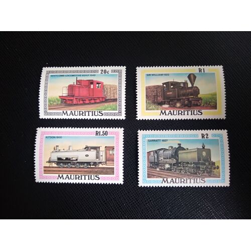 Timbre Maurice Yt 483 A 486 Série: Locomotives 1979 ( 010906 )