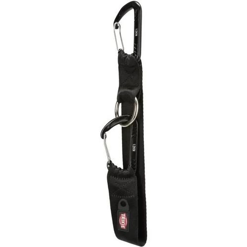 Trixie Boucle Universelle À Attacher, Mousqueton - 30 Cm/38 Mm - Noir - Pour Chien