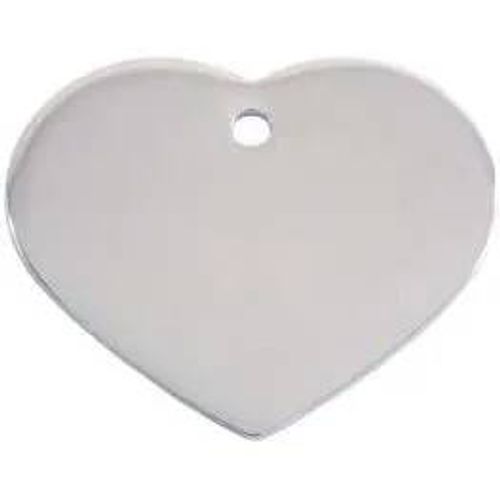 Big 4x3cm De Coeur Argenté