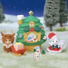 Mini-figurines - SYLVANIAN FAMILIES - La maison du Père Noël - Dès 3 ans