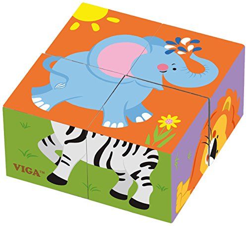 Viga Puzzle Cubes X 6 Savanna (508364) Activity (4 Piece)