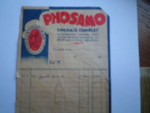 Facture Engrais Phosamo