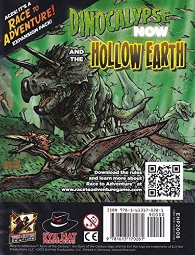 Evil Hat Productions Race To Adventure Expansion Pack Dinocalypse Now And The Hollow Earth