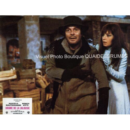 Drame De La Jalousie : Jeux A+B De 18 Photos D'exploitation Cinématographique - Format 22,5x28,5 Cm - De Ettore Scola Avec Marcello Mastroianni, Monica Vitti, Giancarlo Giannini, Manuel Zarzo - 1970