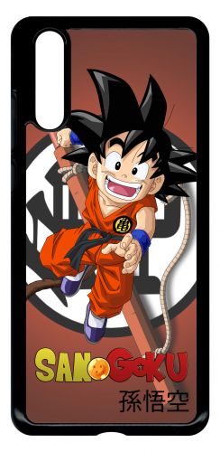 Coque huawei p20 - dragon ball kid san goku - noir