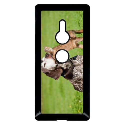 Coque Xperia Xz2 - Chien Et Petit Chevreuil - Noir