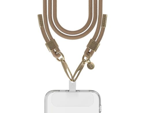 FC Bandoulière Cordon Moka détails Gold