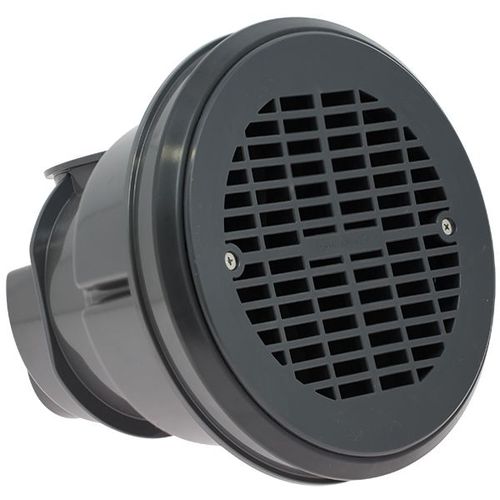 Pièce à sceller piscine - Bonde de fond liner métrique - modèle Norm - Grille plate - Gris anthracite de AstralPool