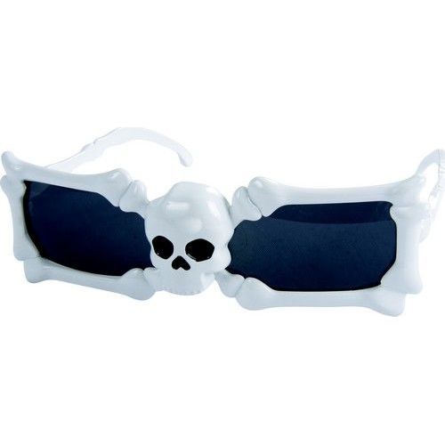 Lunettes Tête De Mort Os Blanc Adulte