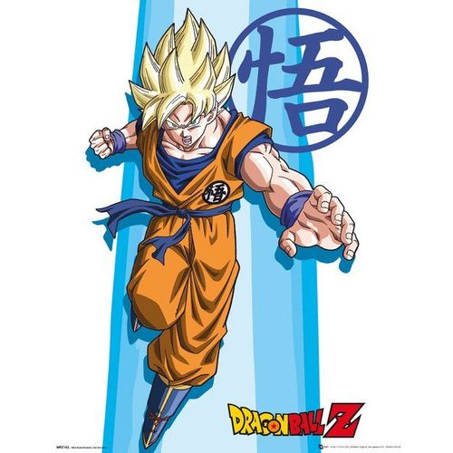 Dragon Ball Z - Ss Goku - 40x50cm - Affiche / Poster Envoi En Tube