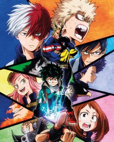 My Hero Academia - Groupe - 40x50cm - Affiche / Poster Envoi En Tube