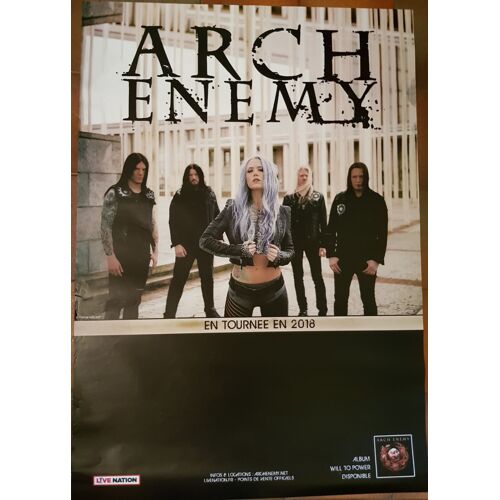 Arch Enemy - En Tournée 2018 - 70x100cm - Affiche / Poster Envoi En Tube