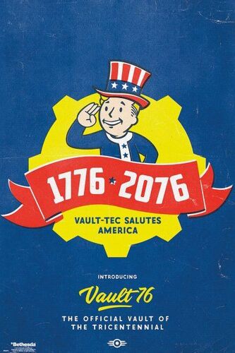 Fallout 76 - Tricentnnial - 61x91,5cm - Affiche / Poster Envoi En Tube