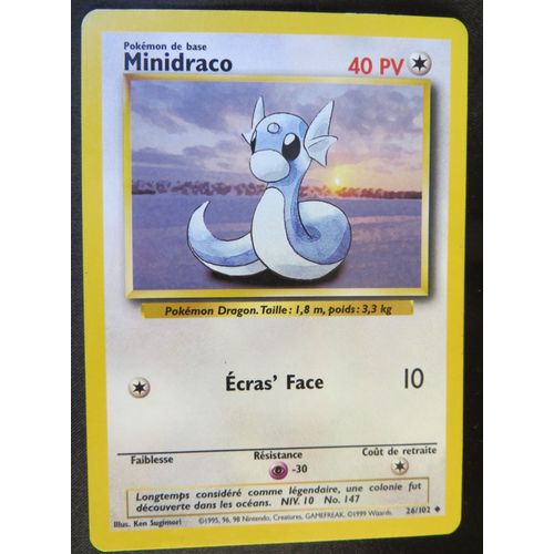 Carte Pokemon - Minidraco - 26/102