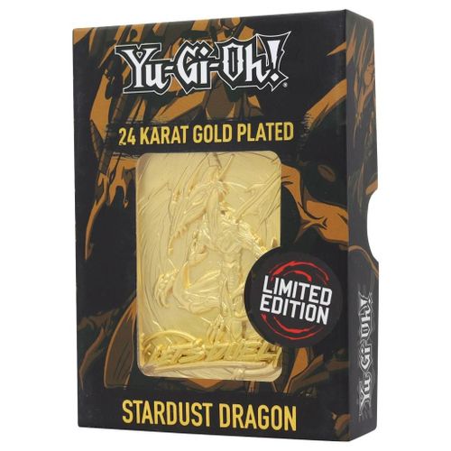 Yu-Gi-Oh! - Stardust Dragon - Carte Plaquée Or 24k Collector