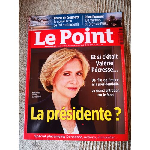 Le Point N°2543 - Valérie Pécresse - Pierre Lemaitre -