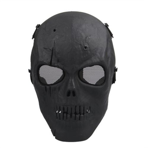 Tfbc Masque Airsoft Protection Pour Crâne | Masque Complet Pour Crâne, Militaire Et Noir