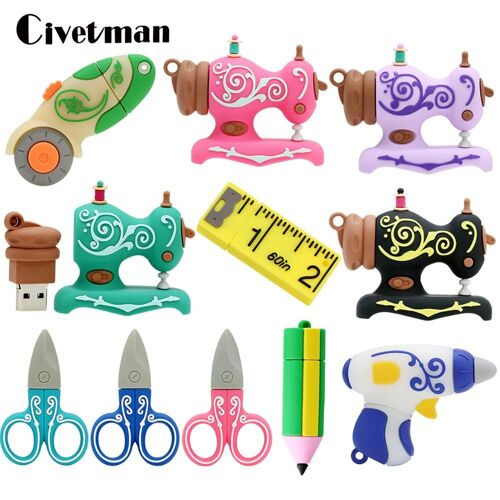 Cutter rotatif couleur taille 64 ALLER lecteur Flash pour outils de couture et couture, lecteur Flash