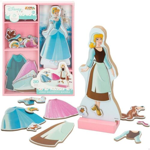 COLORBABY- Woomax-Disney jgo Robes Bois magn 22 x 30 cm-Princesses 48728 30 piezas