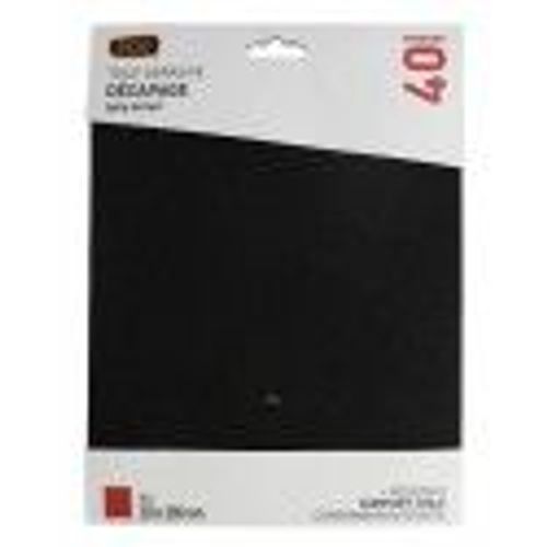 Lot 4 feuille toile émeri 230 x 280 mm grain 40 SCID ponçage métaux