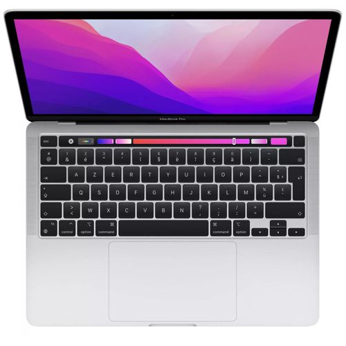 Apple MacBook Pro MNEQ3FN/A - Mi-2022 - 13.3" M2 8 Go RAM 512 Go SSD Argent AZERTY