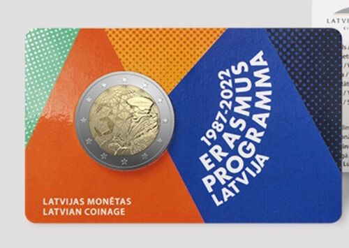 2 Euros Lettonie 2021: Programme Erasmus - Bu Coincard