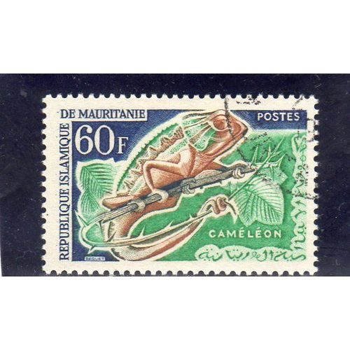 Timbre-Poste De Mauritanie (Caméléon)
