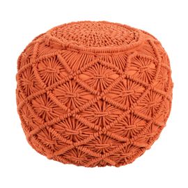 Pouf Berkane Orange Coton