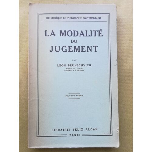 La Modalité Du Jugement