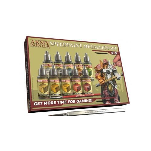 10 Pots De Peinture Army Painter Speedpaint Metallics