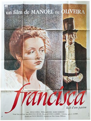 Francisca - Véritable Affiche De Cinéma Pliée - Format 120x160 Cm - De Manoel De Oliveira Avec Teresa Menezes, Diogo Doria, Mário Barroso - 1981