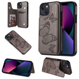 Coque Iphone 13,Etui Pour Iphone 13,Coque En Cuir Pour Iphone 13,Convient A Etui La Iphone 13,Gris